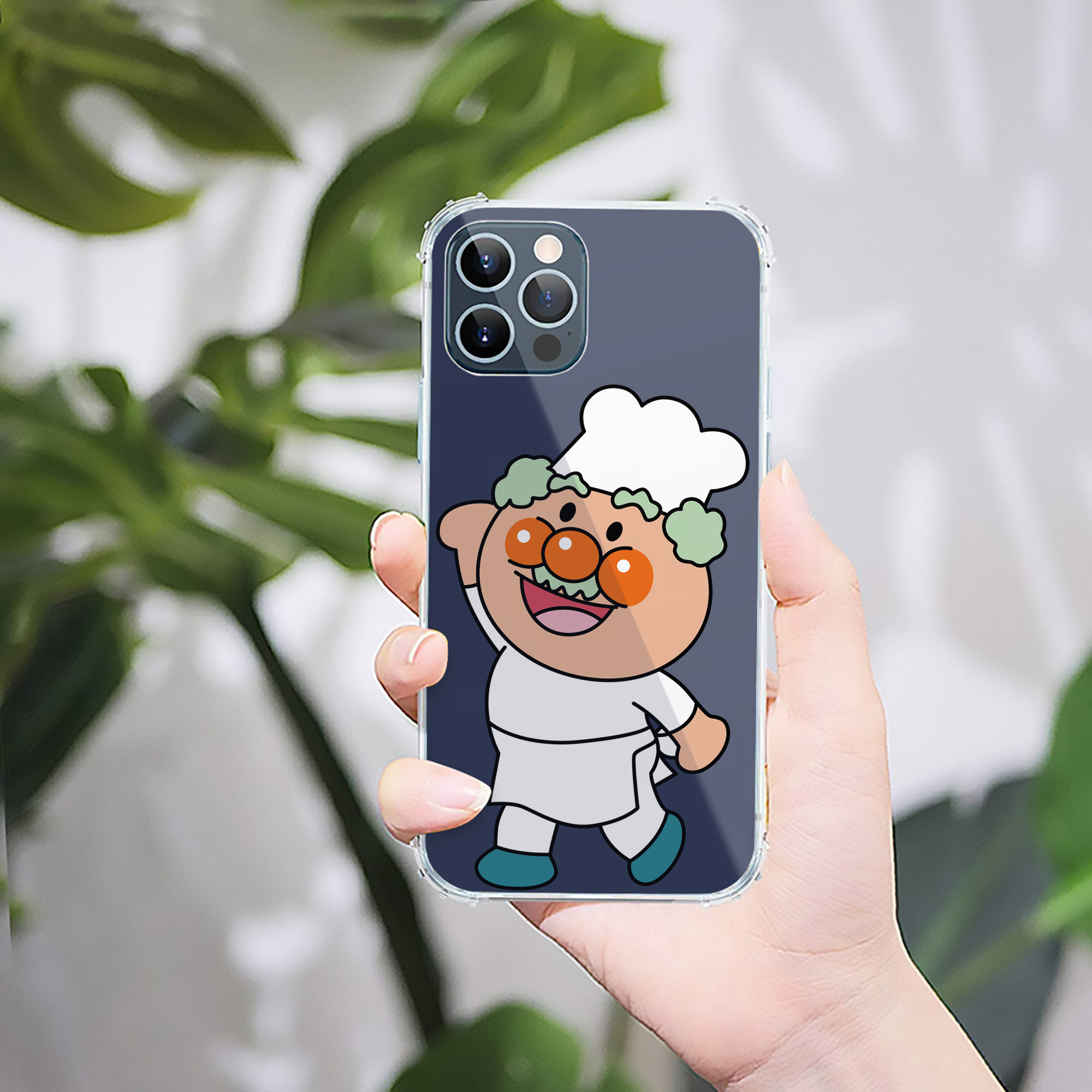 （画像用） アンパンマン Anpanman 【iPhone 12シリーズ対応】透明スマホケース（クリアソフトケース）